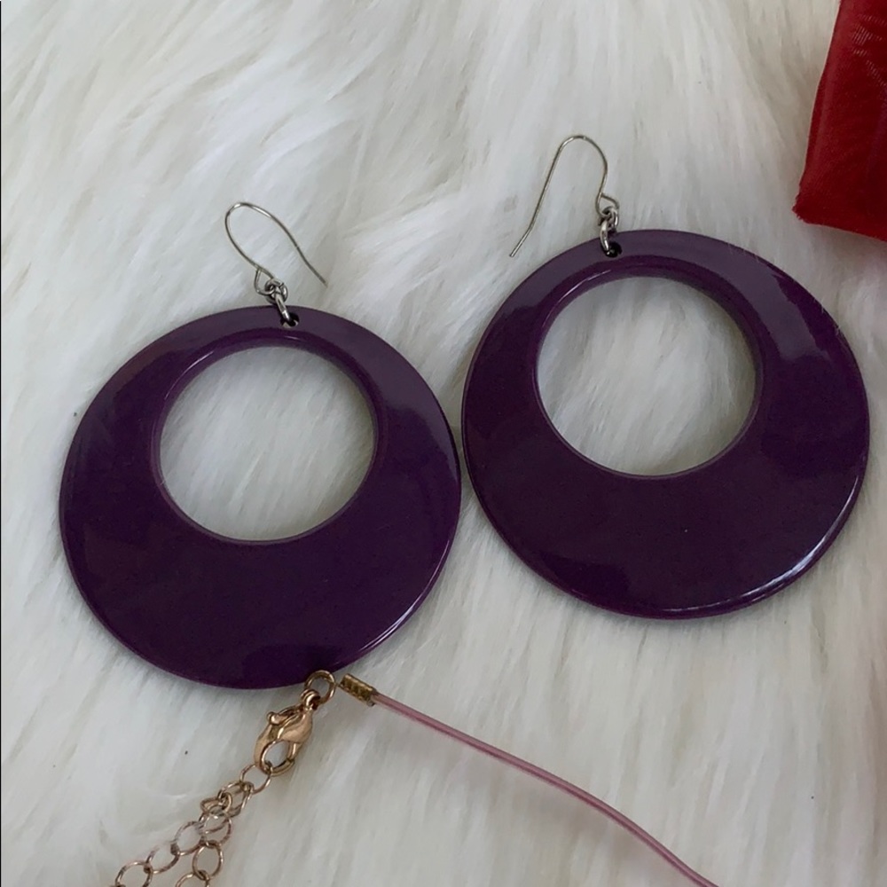 ❗️DONATED❗️ FUNKY JEWELRY LOT- 90’S CHOKER, RING, EARRINGS - Picture 6 of 10